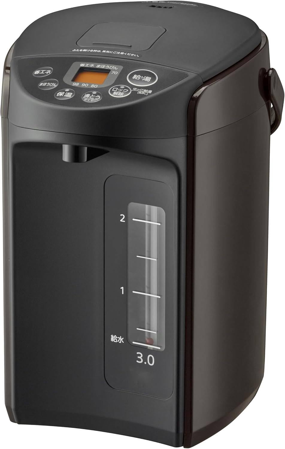 Amazon | 電気ポット 節電 保温 安全構造 とく子さん 3.0L ブラウン